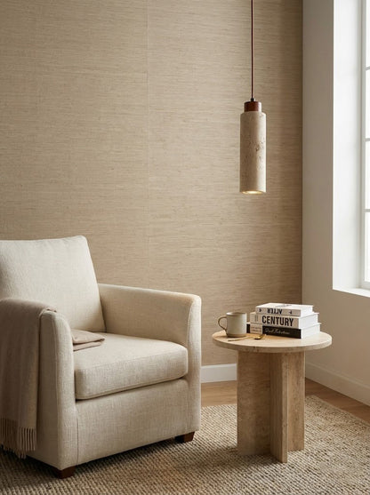Stone Cylinder Pendant Light - view 6 | everlamps