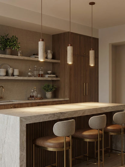 Stone Cylinder Pendant Light - view 7 | everlamps