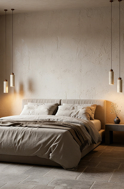 Stone Cylinder Pendant Light - view 9 | everlamps