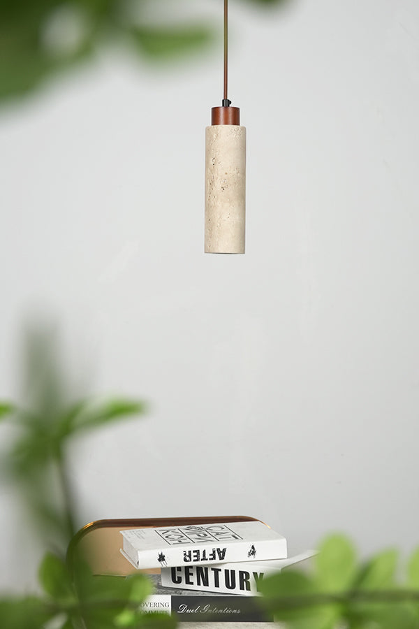 Stone Cylinder Pendant Light - view 10 | everlamps