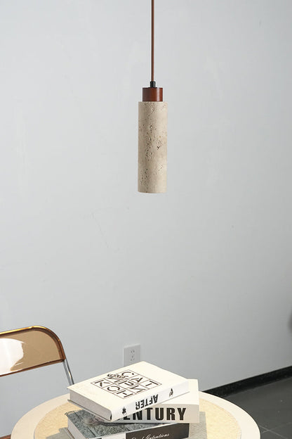 Stone Cylinder Pendant Light - view 13 | everlamps