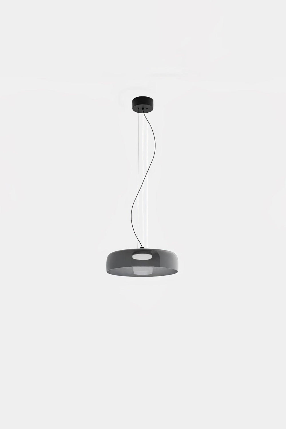Stratum Layered Glass Pendant Light | Glass, Metal | Full view of the light sage  layered glass pendant variant | Isolated product shot | vexa lamps