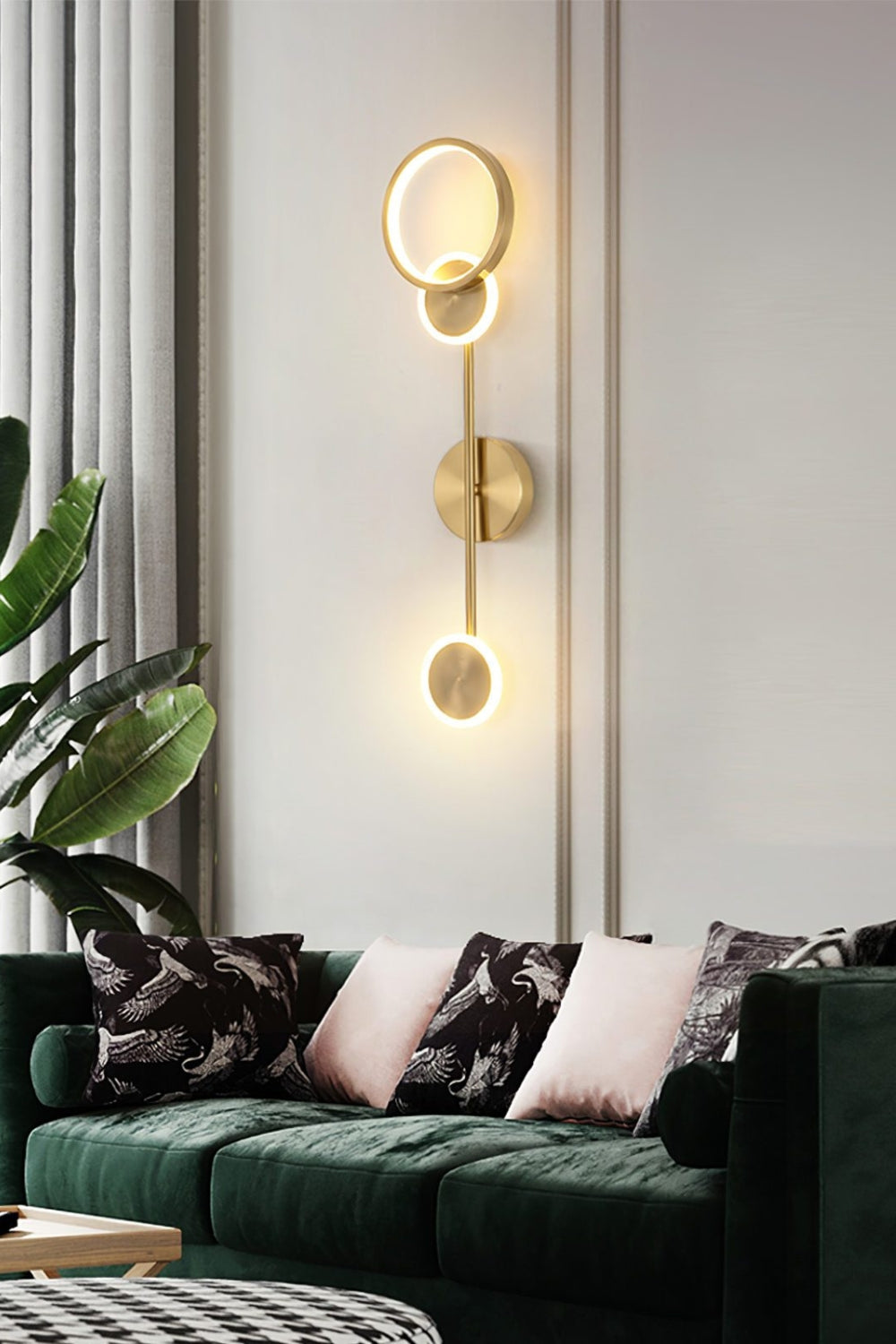 Brass Susan Trio Wall Lamp - view 13 | everlamps