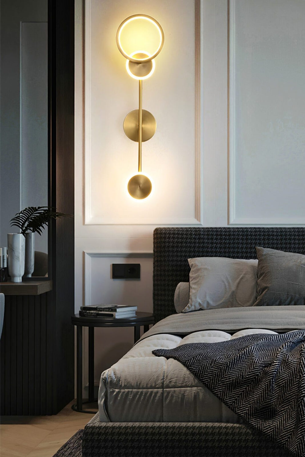 Brass Susan Trio Wall Lamp - view 4 | everlamps