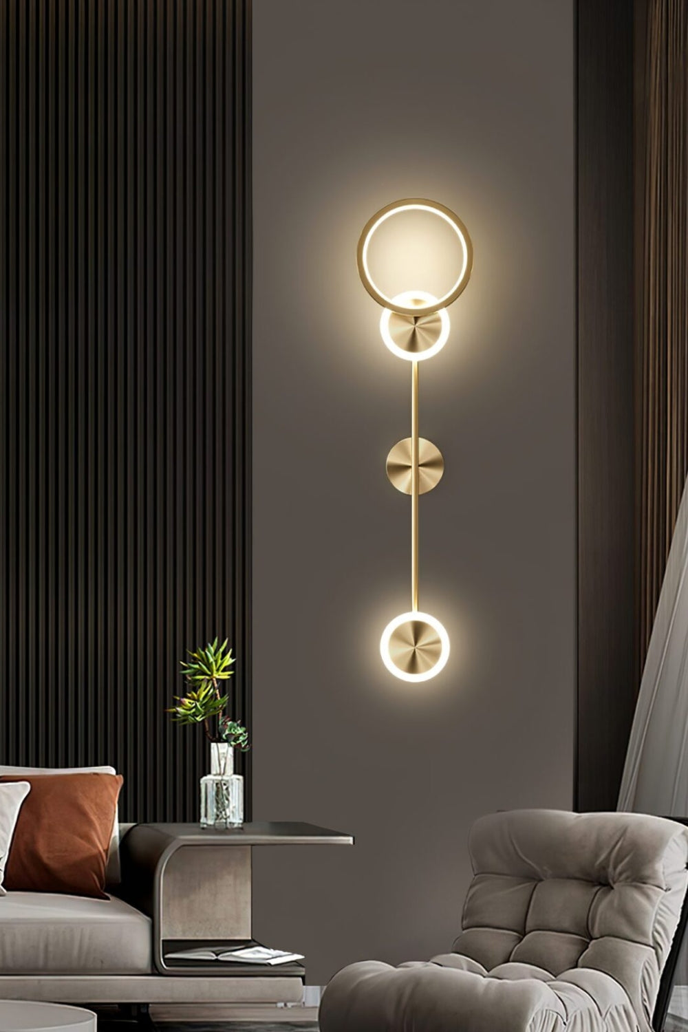 Brass Susan Trio Wall Lamp - view 8 | everlamps
