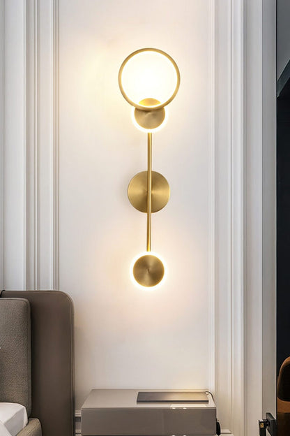 Brass Susan Trio Wall Lamp - view 9 | everlamps