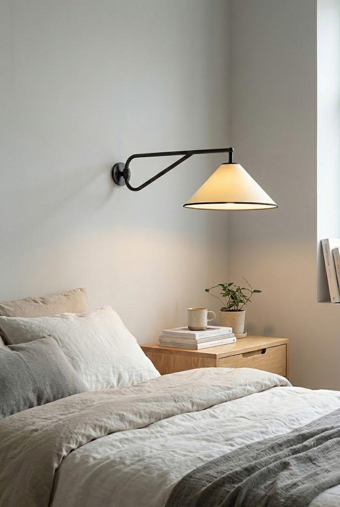 Swing Arm Cone Wall Sconce - view 5 | everlamps
