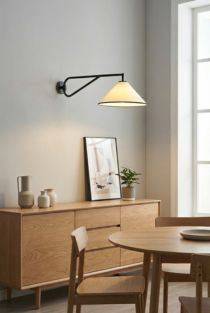 Swing Arm Cone Wall Sconce - view 3 | everlamps