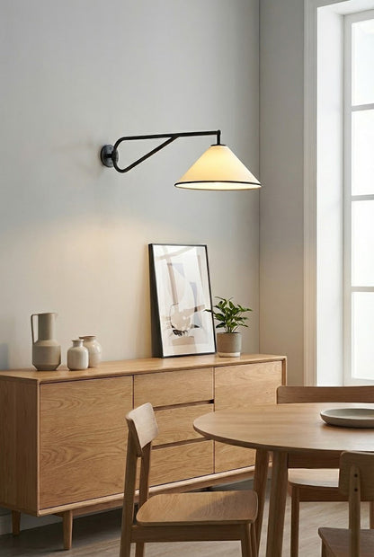 Swing Arm Cone Wall Sconce - view 3 | everlamps