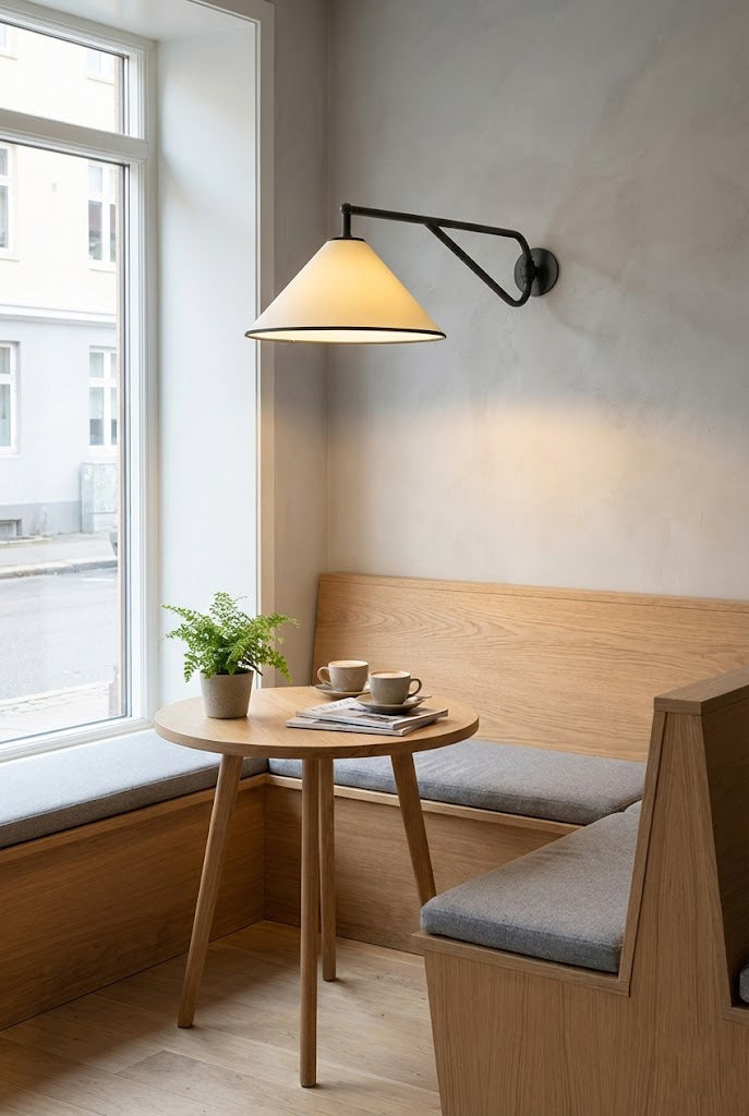 Swing Arm Cone Wall Sconce - view 4 | everlamps