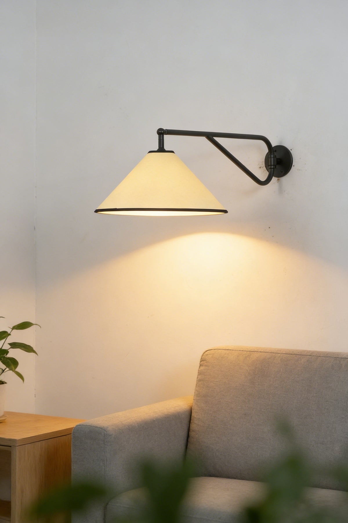 Swing Arm Cone Wall Sconce - view 9 | everlamps