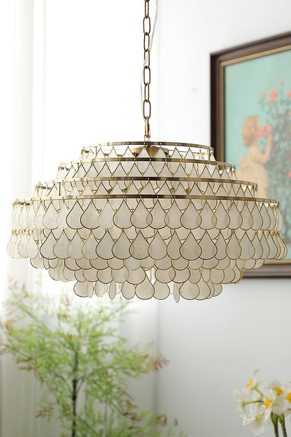 Teardrops Capiz Chandelier - view 20 | everlamps