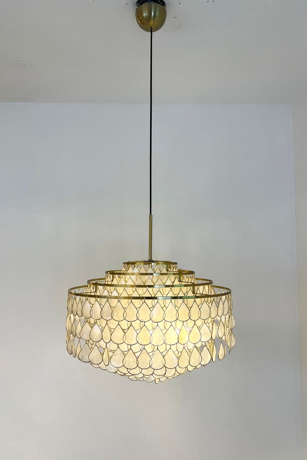 Teardrops Capiz Chandelier - view 19 | everlamps