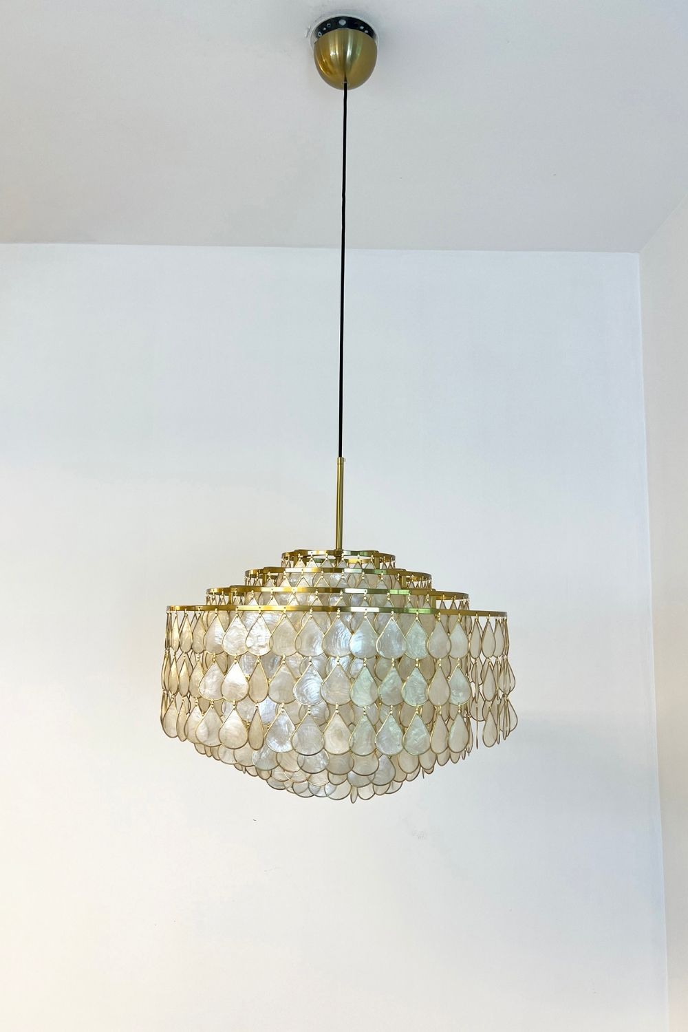 Teardrops Capiz Chandelier - view 23 | everlamps