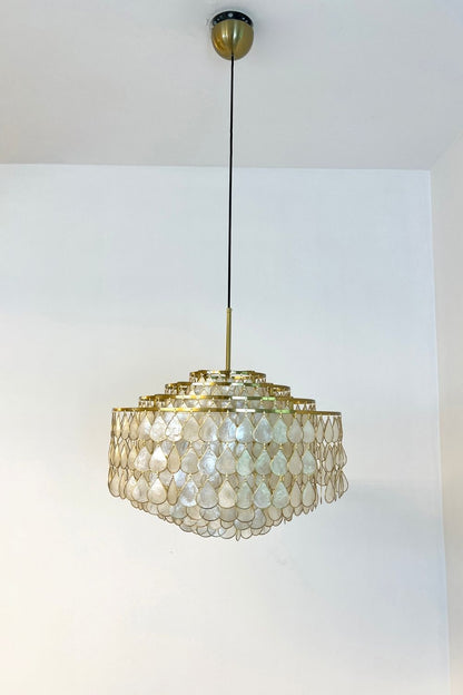 Teardrops Capiz Chandelier - view 23 | everlamps