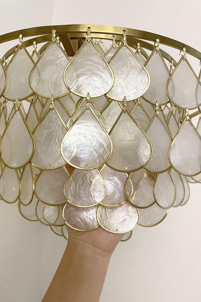 Teardrops Capiz Floor Lamp - view 15 | everlamps