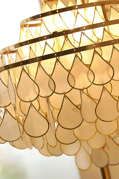 Teardrops Capiz Floor Lamp - view 14 | everlamps