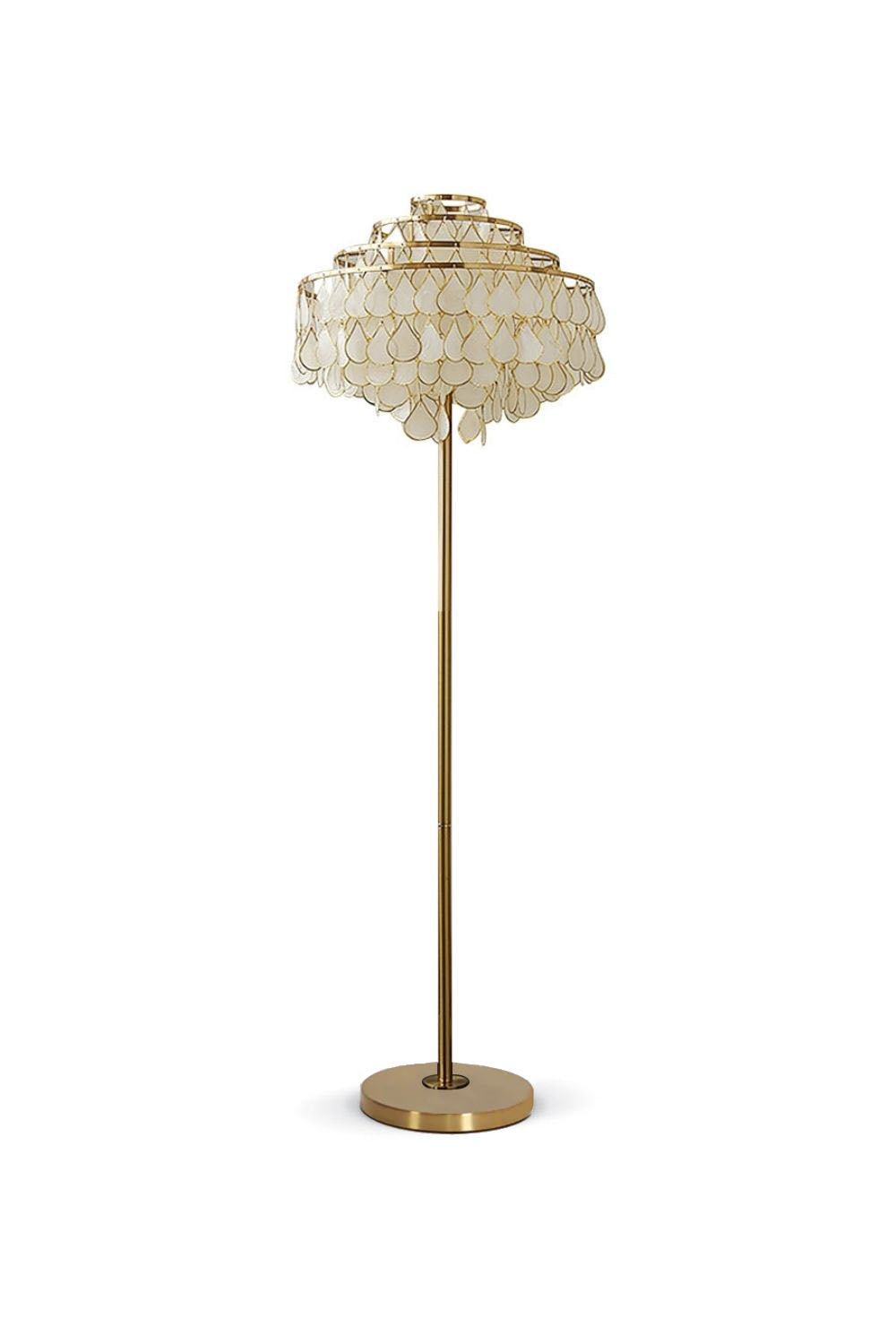 Teardrops Capiz Floor Lamp | everlamps