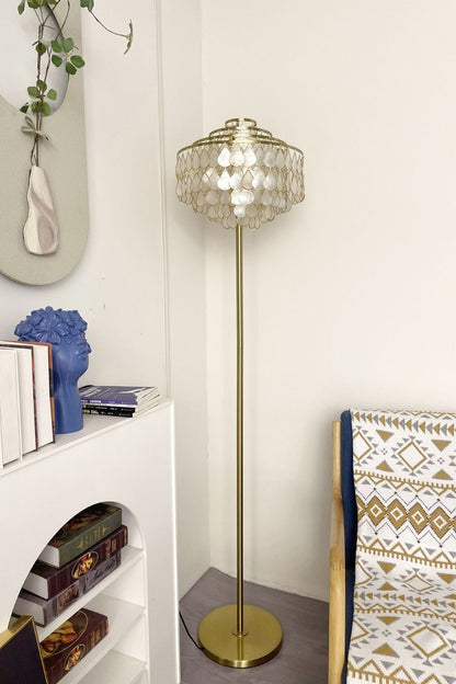 Teardrops Capiz Floor Lamp - view 5 | everlamps