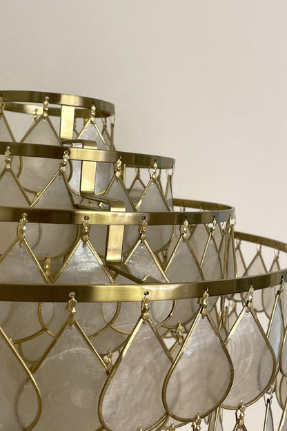Teardrops Capiz Floor Lamp - view 17 | everlamps