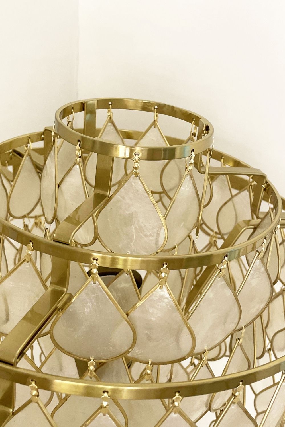 Teardrops Capiz Floor Lamp - view 16 | everlamps