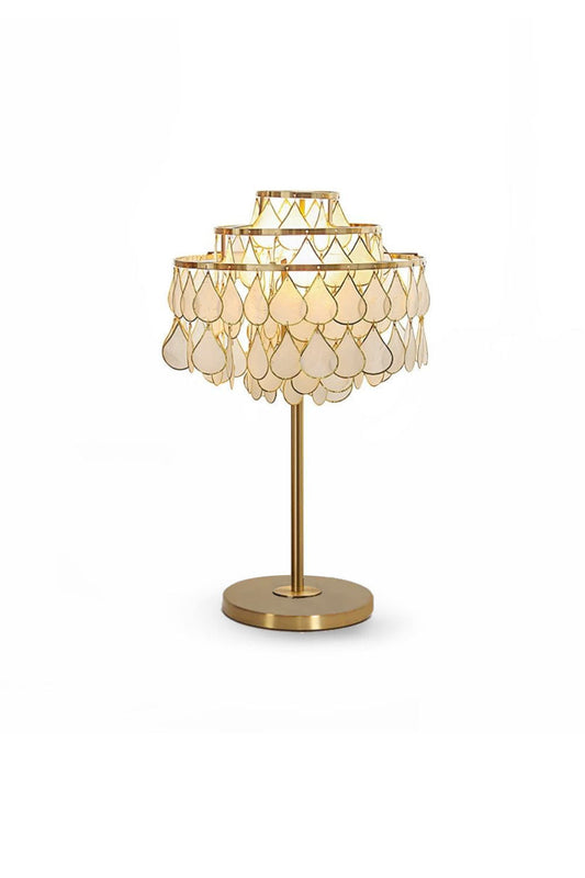 Teardrops Capiz Table Lamp | everlamps