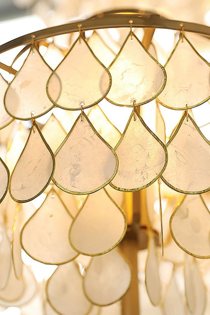 Teardrops Capiz Table Lamp - view 10 | everlamps
