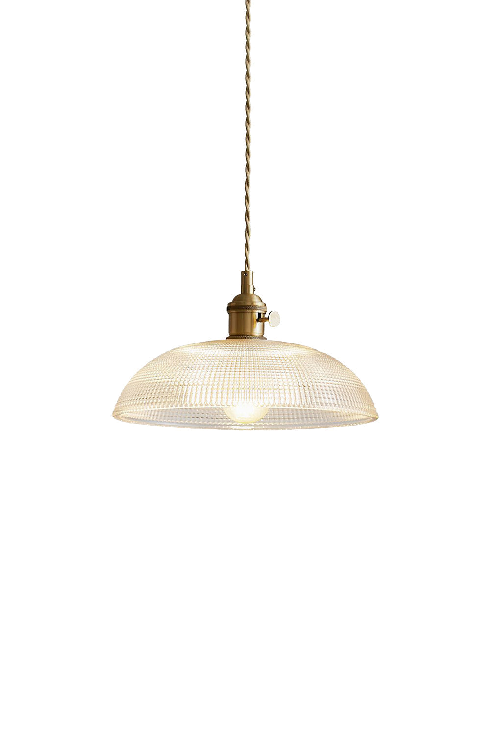 Textured Dome Glass Pendant Light | everlamps