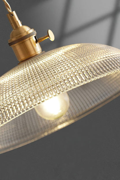 Textured Dome Glass Pendant Light - view 10 | everlamps