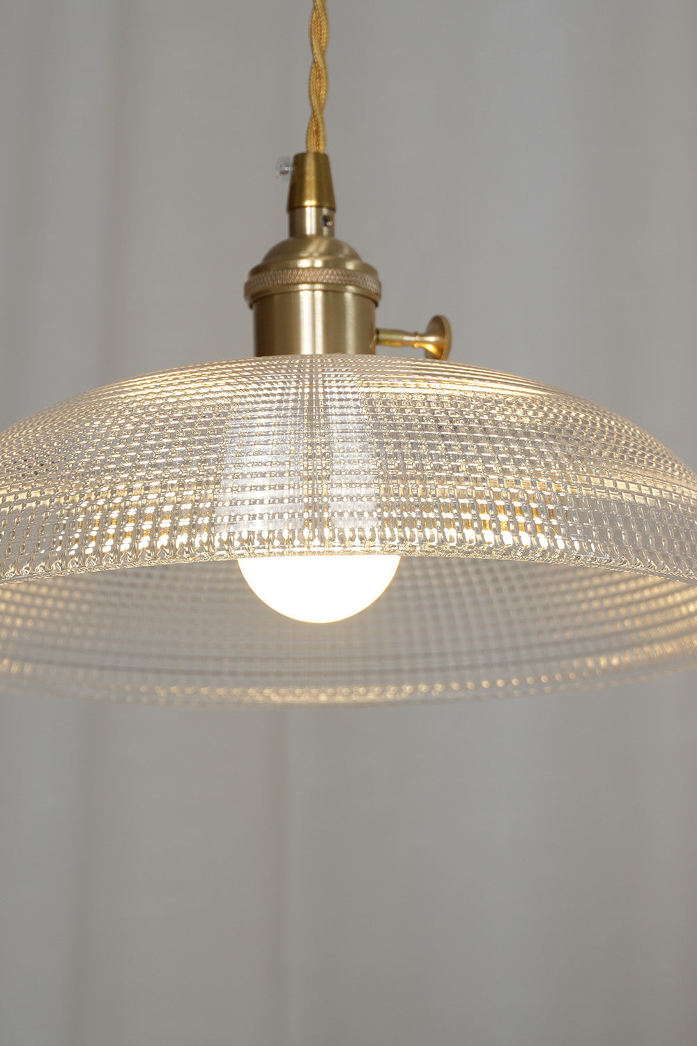 Textured Dome Glass Pendant Light - view 12 | everlamps