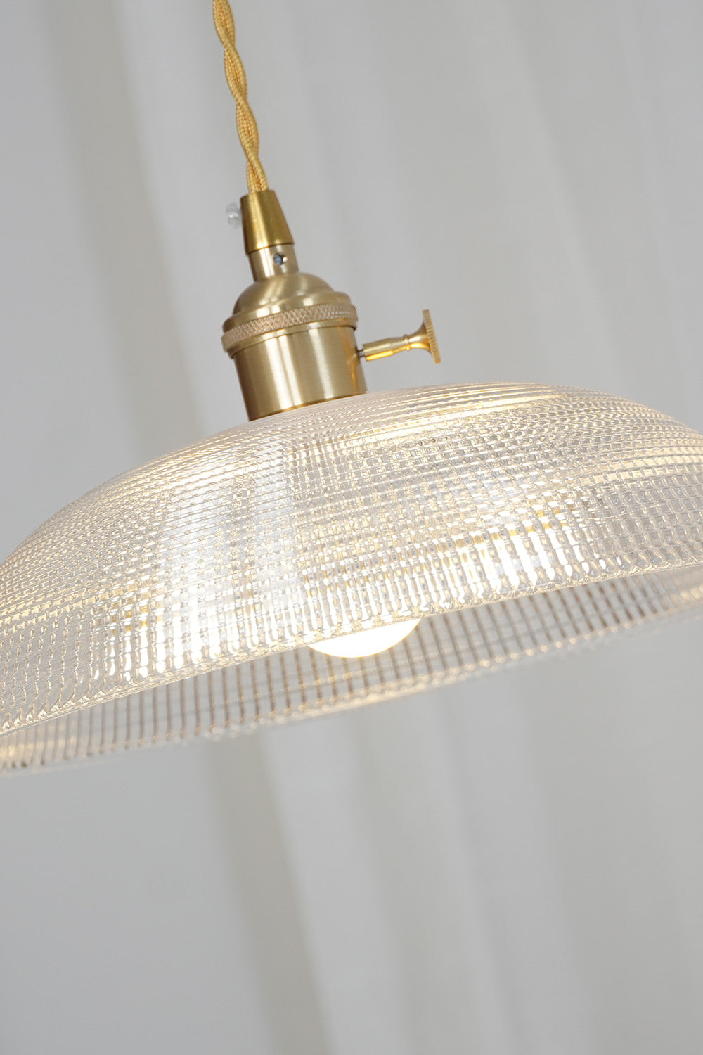 Textured Dome Glass Pendant Light - view 14 | everlamps