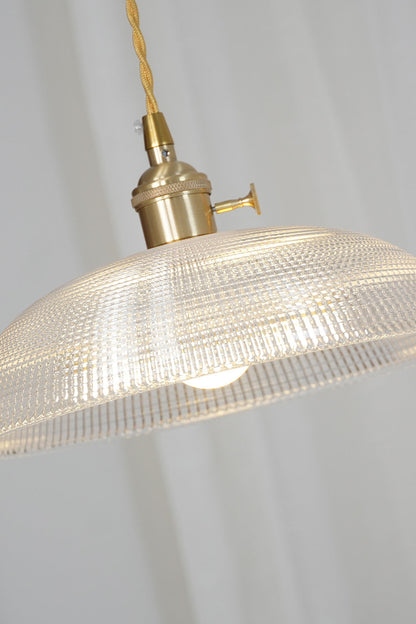 Textured Dome Glass Pendant Light - view 14 | everlamps