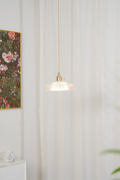Textured Dome Glass Pendant Light - view 6 | everlamps