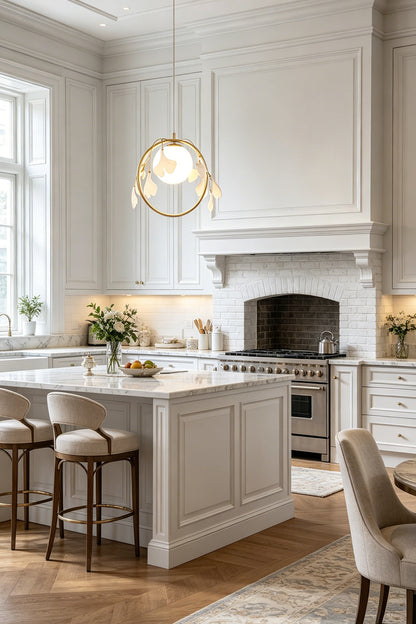 The Golden Gingko Halo Pendant Light for Kitchen | vexa lamps
