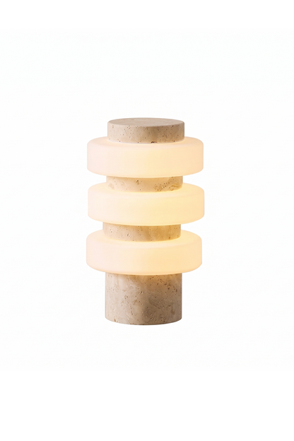 The Strata Stone Pillar Table Lamp vexa lamps