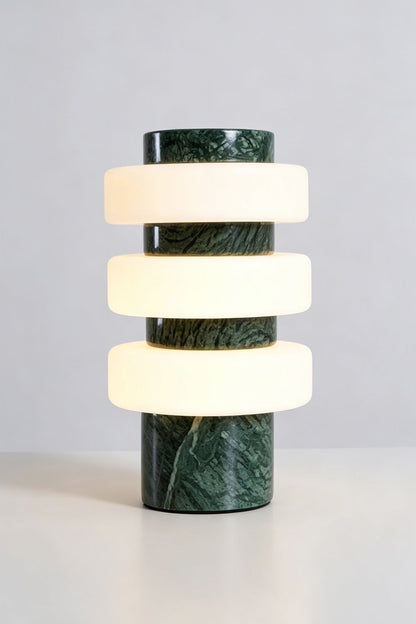The Strata Stone Pillar Table Lamp | detail | vexa lamps