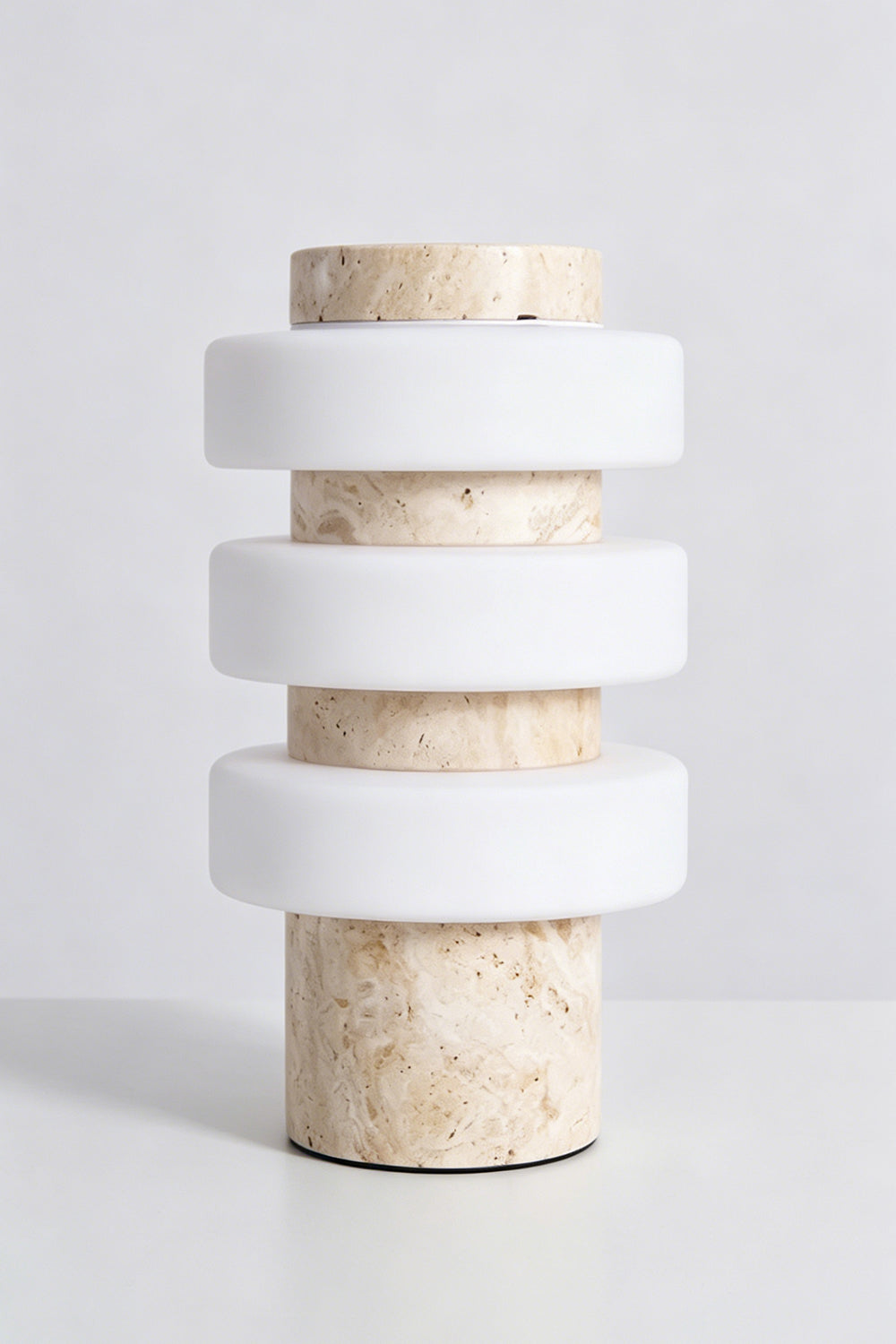 The Strata Stone Pillar Table Lamp | detail | vexa lamps