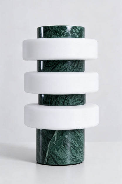 The Strata Stone Pillar Table Lamp | detail | vexa lamps