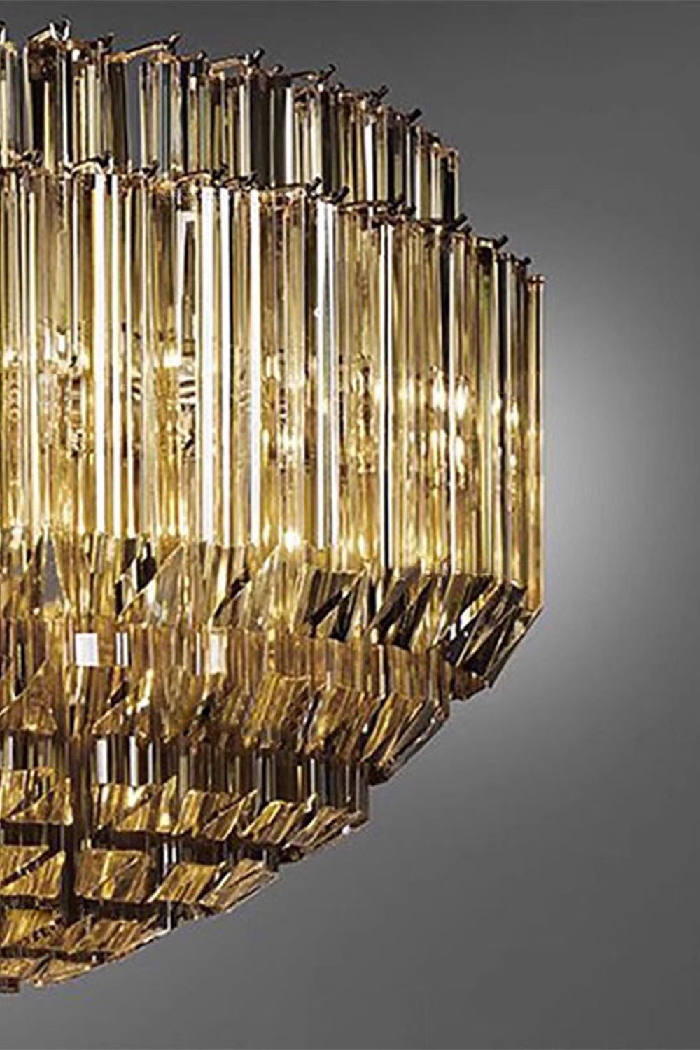 Three-sided Glass Chandelier - view 3 | everlamps