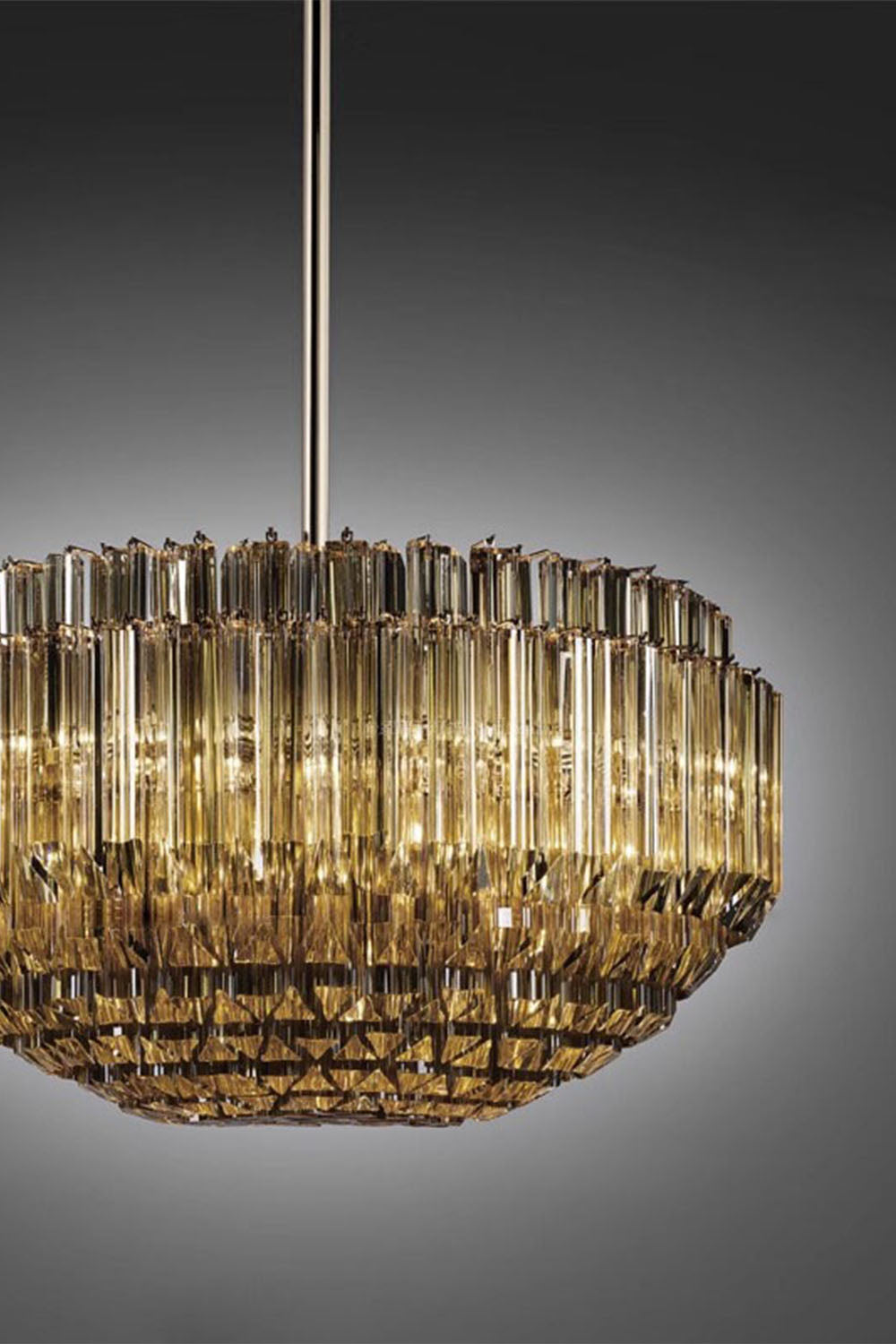 Three-sided Glass Chandelier - view 4 | everlamps