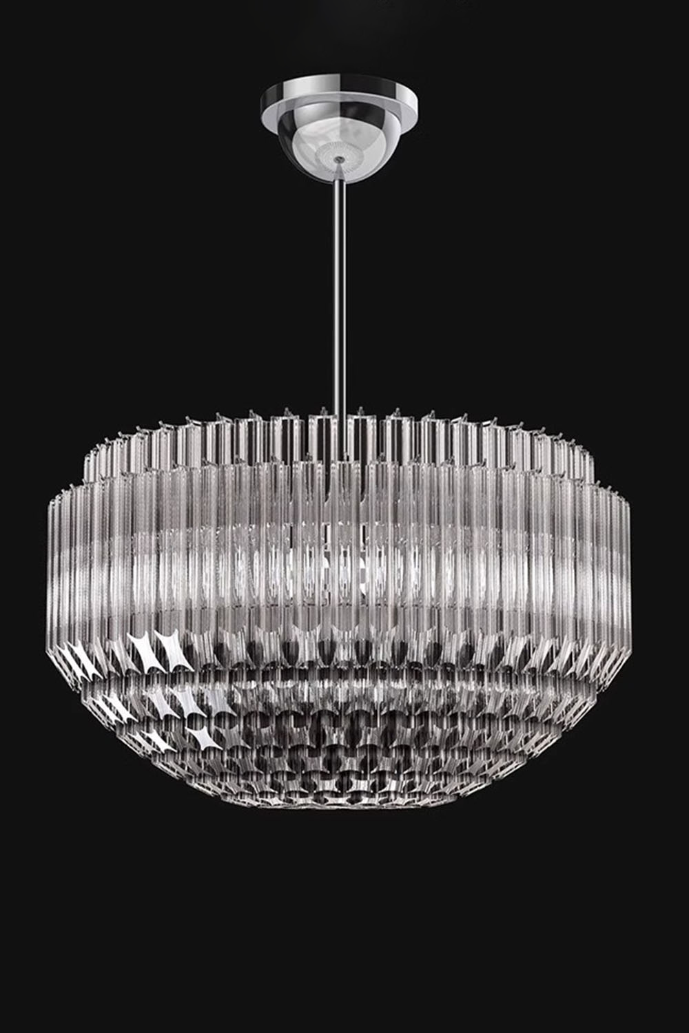 Three-sided Glass Chandelier - view 2 | everlamps