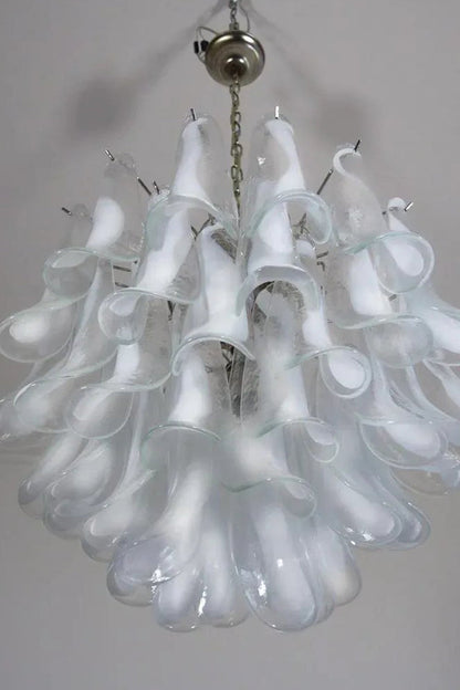 Art Tiered White Petals Chandelier - view 14 | everlamps