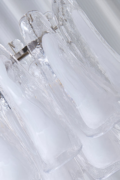 Art Tiered White Petals Chandelier - view 12 | everlamps