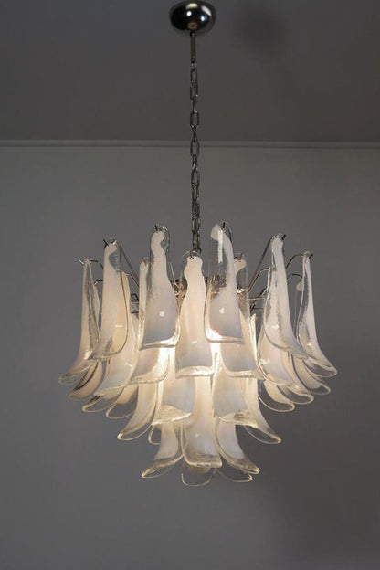 Art Tiered White Petals Chandelier - view 5 | everlamps