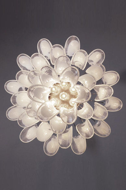 Art Tiered White Petals Chandelier - view 16 | everlamps