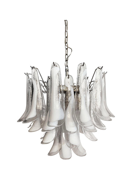 Art Tiered White Petals Chandelier | everlamps