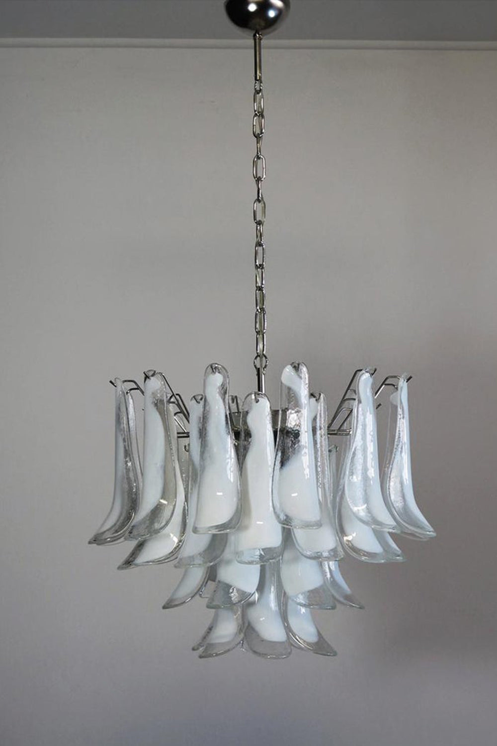 Art Tiered White Petals Chandelier - view 6 | everlamps