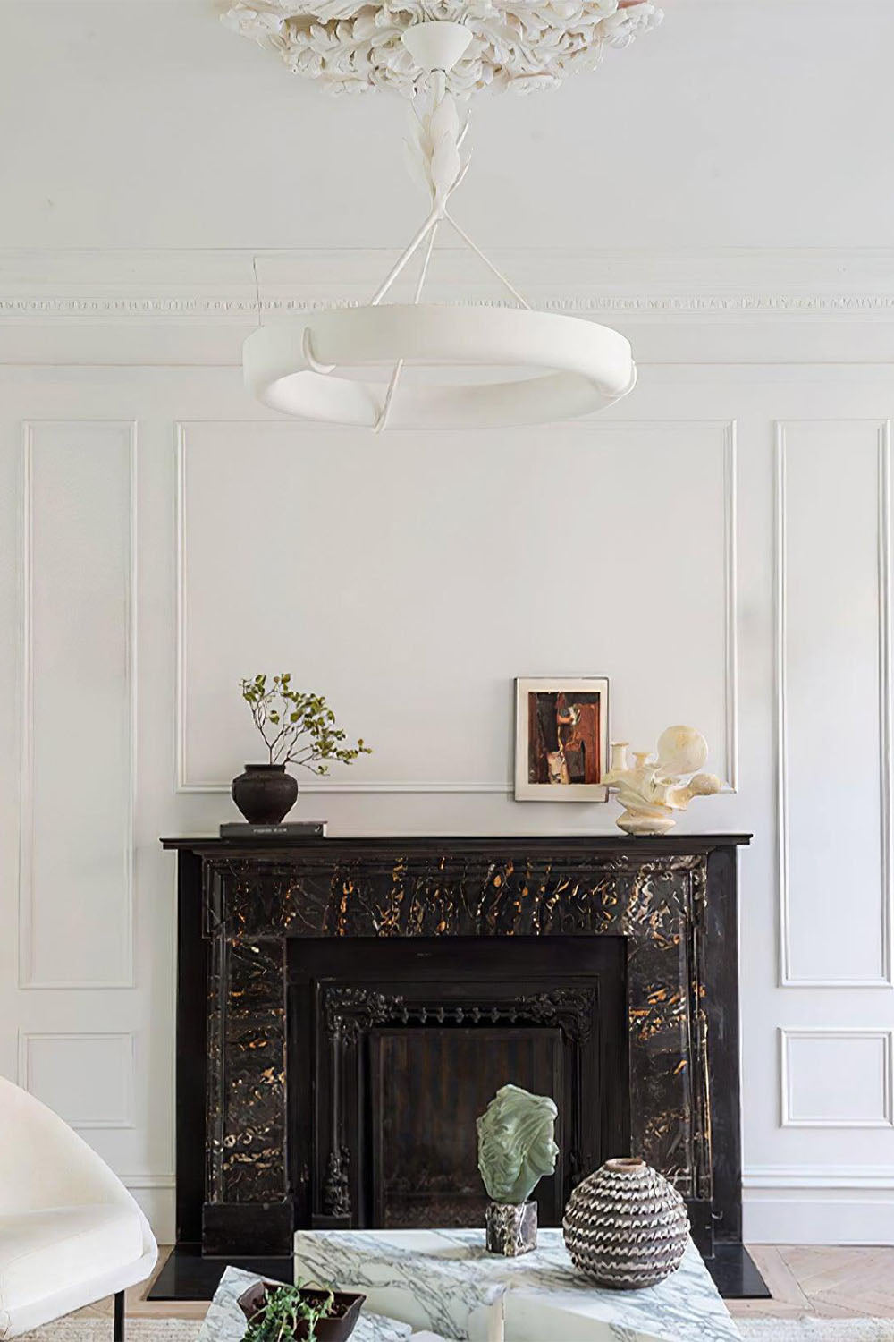 Tinsley Plaster Chandelier - view 19 | everlamps