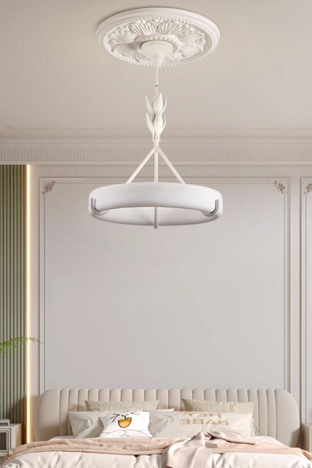 Tinsley Plaster Chandelier - view 7 | everlamps