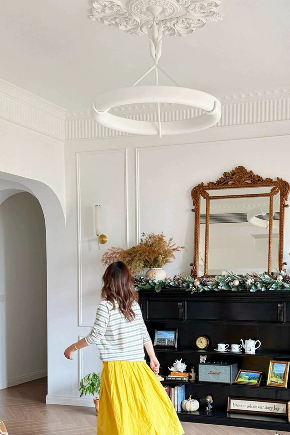 Tinsley Plaster Chandelier - view 13 | everlamps